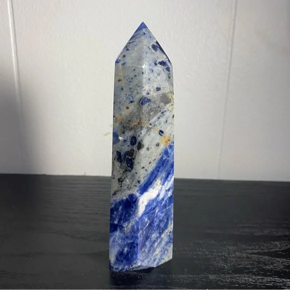 6 Inch Tall Sodalite Crystal Tower - Picture 5 of 7